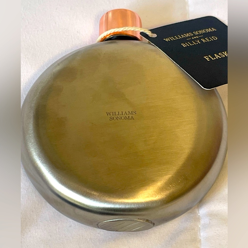 Williams Sonoma Billiy Reid Flask. 3.5x 4.5” - Picture 3 of 4